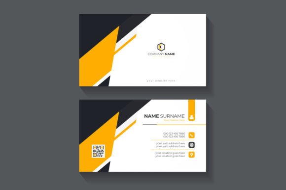 Abstract Creative Business Card: Modern Design Template