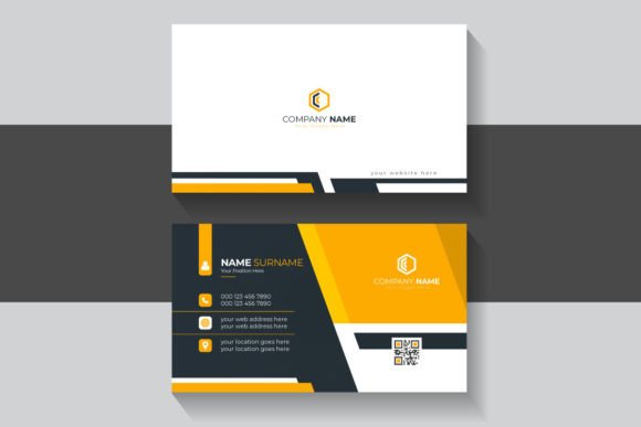 Black and Orange Modern Business Card: A Bold Design Template
