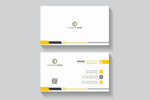 Clean Corporate Business Card Template for Professional Branding