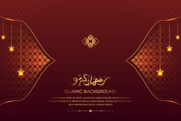 Elegant Arabic Ramadan Kareem Background for Your Designs