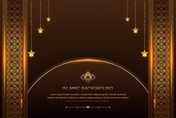 Elegant Islamic Ornamental Background: A Design Asset for Creative Projects