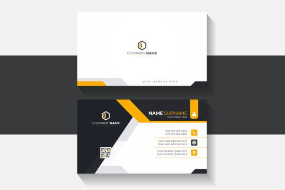 Elegant Orange Color Business Card: A Modern Design Template