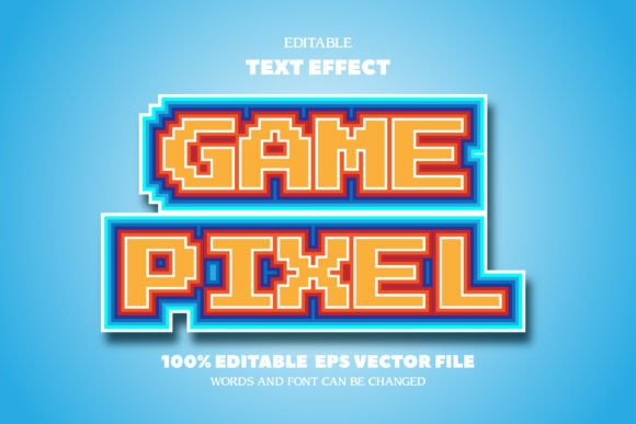 Geme Pixel Text: Editable Font Effect for Creative Design