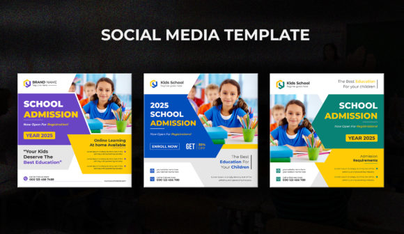 Kids School Admission Social Media Post