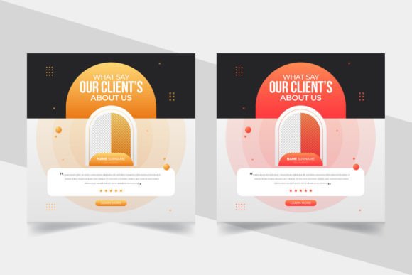 Modern Customer Feedback Testimonial