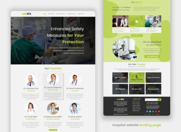 Modern Healthcare Medical Landing Page Template