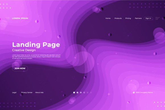 Modern Landing Page Background