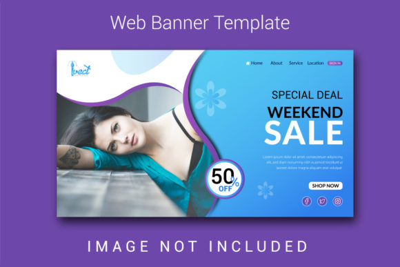 Modern Weekend Sale Web Template Landing Page