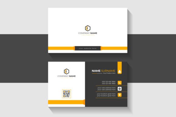 Professional and Clean Flat Business Card Template