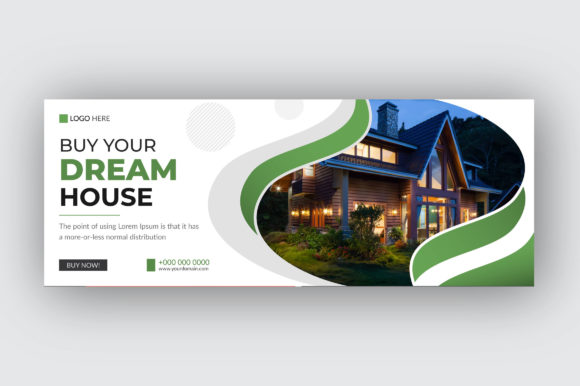 Professional Real-estate Facebook Cover Template for Agencies