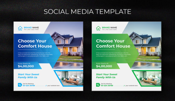 Real Estate Promotional Social Banner Template