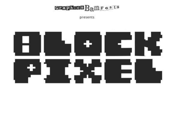 SVG Font Bundle Block Pixel: Creative Digital Symbols